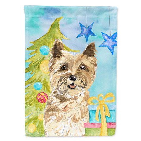 CAROLINES TREASURES Christmas Tree Cairn Terrier Garden Size Flag CK1883GF